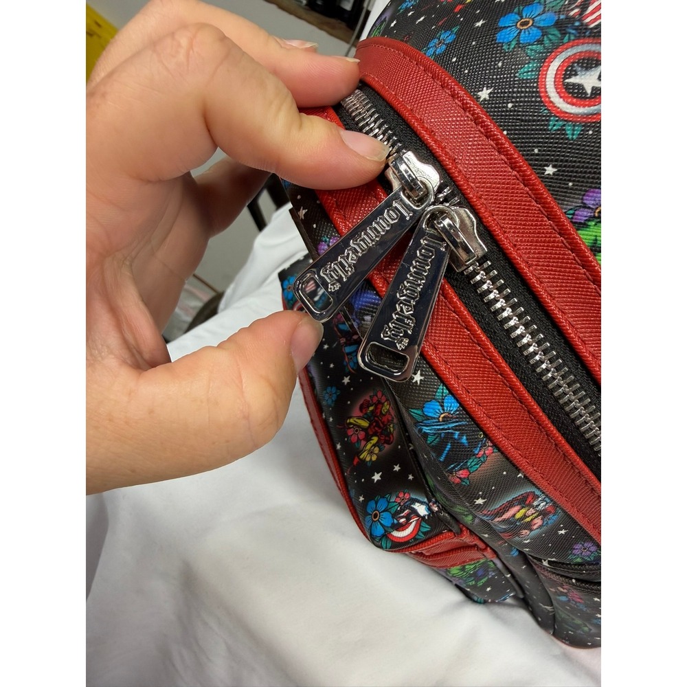 Loungefly Marvel Avengers Tattoo Floral Mini Backpack - Picture 5 of 12